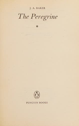 Portada de The peregrine