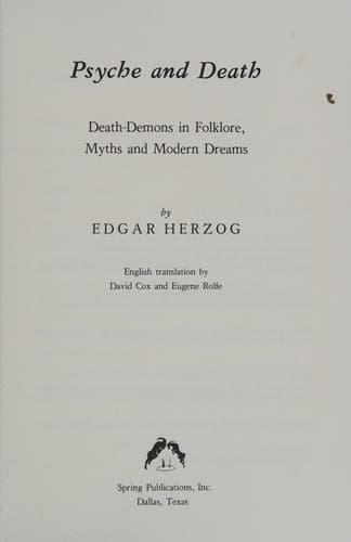 Portada de Psyche and death
