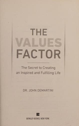 Portada de Values Factor