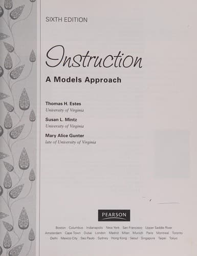 Portada de Instruction
