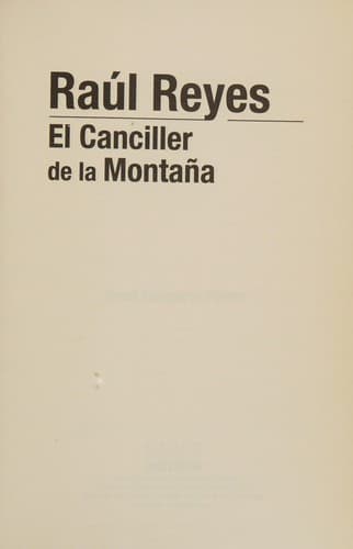 Portada de Raúl Reyes