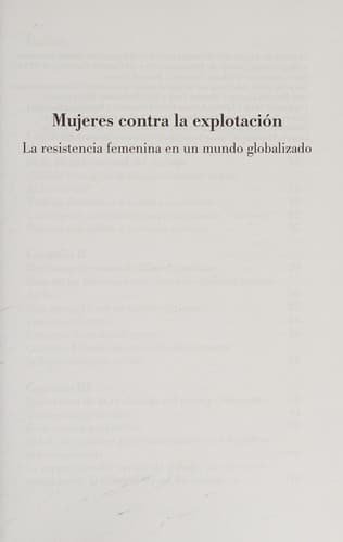 Portada de Mujeres contra la explotación