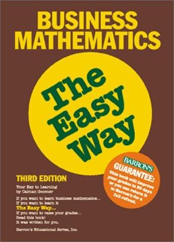 Portada de Business mathematics the easy way