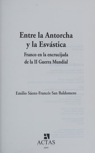 Portada de Entre la antorcha y la esvástica