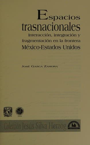 Portada de Espacios trasnacionales
