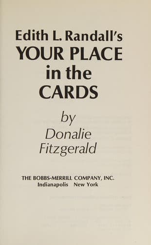 Portada de Edith L. Randall's Your place in the cards