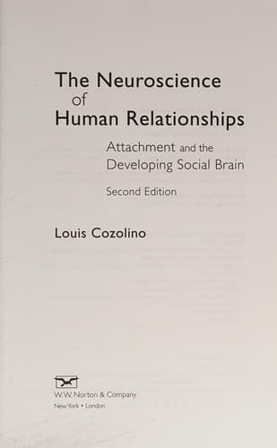 Portada de Neuroscience of Human Relationships