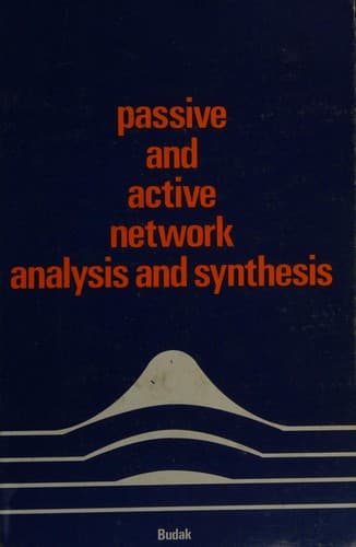 Portada de Passive and active network analysis and synthesis.