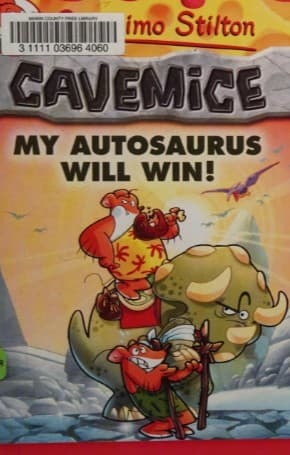 Portada de My autosaurus will win! (Geronimo Stilton: Cavemice)