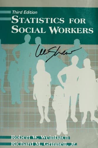 Portada de Statistics for social workers