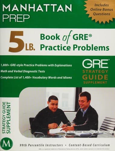 Portada de 5 lb. Book Of GRE Practice Problems