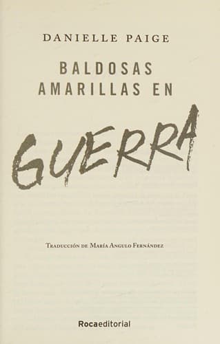 Portada de Baldosas Amarillas en Guerra/ Yellow Brick War