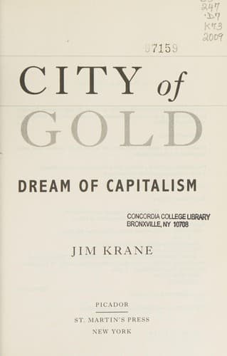 Portada de City of Gold