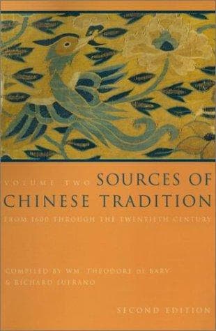 Portada de Sources of Chinese Tradition, Vol. 2