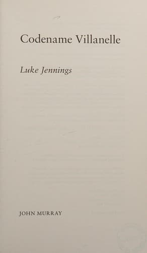 Portada de Codename Villanelle