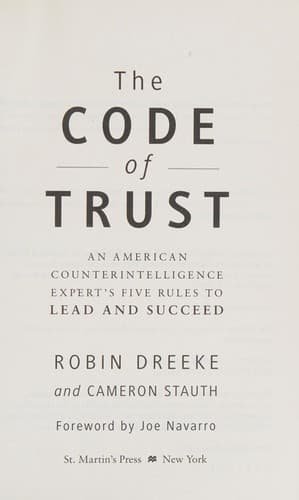 Portada de The code of trust