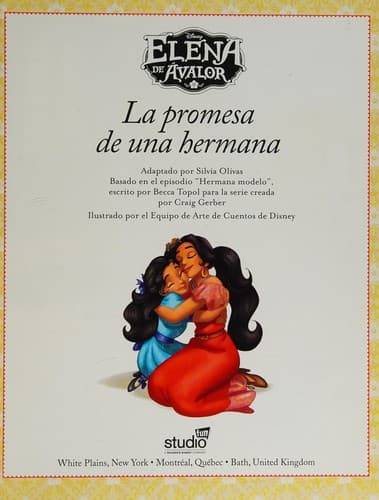 Portada de Disney Elena de Avalor : la Promesa de una Hermana