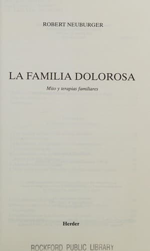 Portada de Familia Dolorosa, La