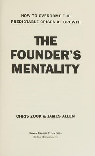 Portada de The founder's mentality