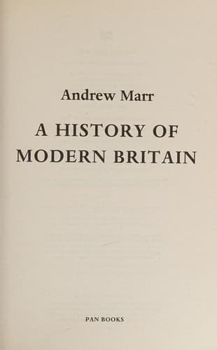 Portada de History of Modern Britain