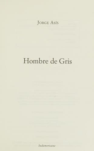 Portada de Hombre De Gris / Gray Man (Narrativa) (Spanish Edition)