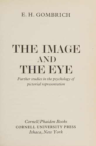 Portada de The image and the eye