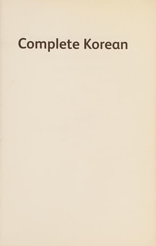 Portada de Korean