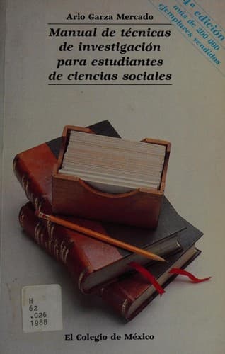 Portada de Manual de técnicas de investigación para estudiantes de ciencias sociales