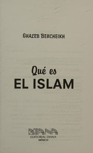 Portada de Qué es el Islam
