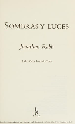 Portada de Sombras y Luces