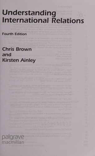 Portada de Understanding International Relations