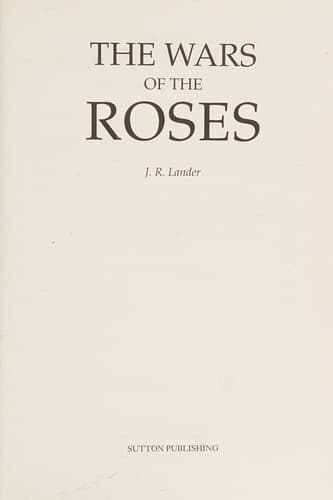 Portada de The Wars of the Roses