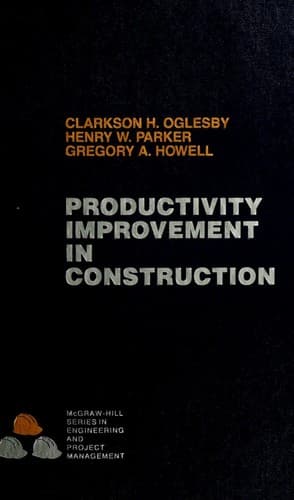 Portada de Productivity improvement in construction