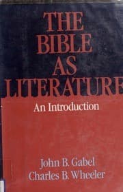 Portada de The Bible as literature