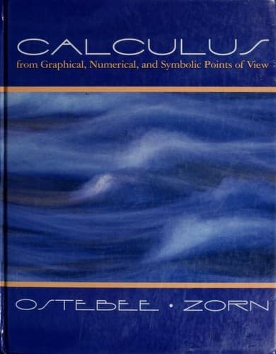 Portada de Calculus from graphical, numerical, and symbolic points of view