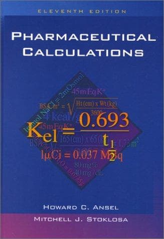 Portada de Pharmaceutical Calculations