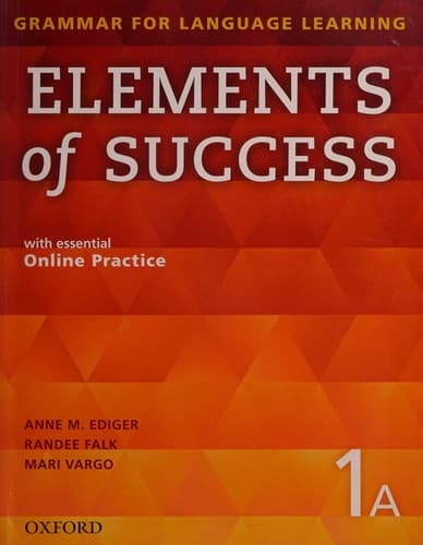 Portada de Elements of Success Student Book 1A