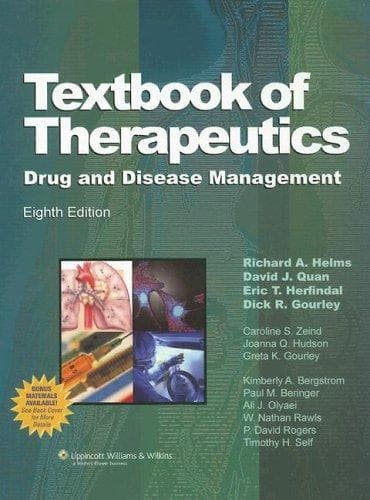 Portada de Textbook of Therapeutics