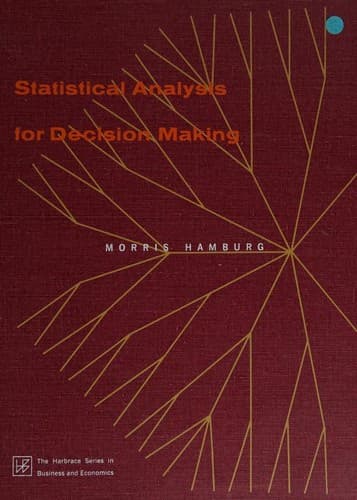 Portada de Statistical analysis for decision making.