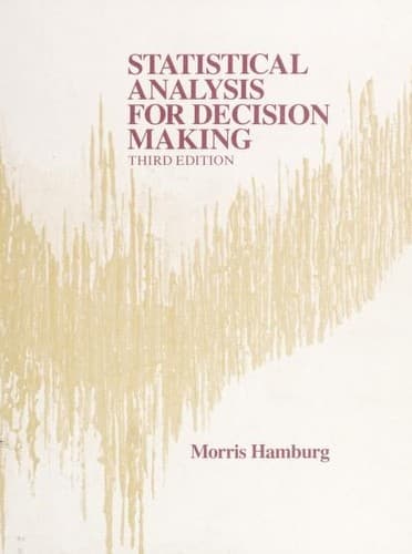 Portada de Statistical analysis for decision making