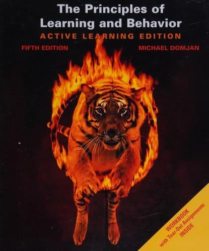 Portada de The principles of learning and behavior