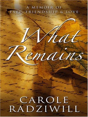 Portada de What remains