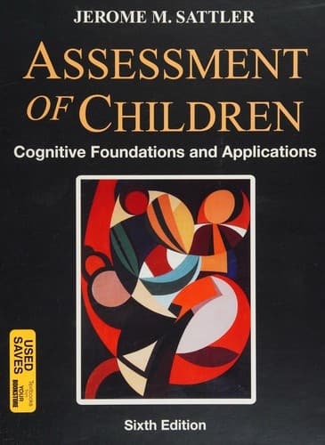 Portada de Assessment of children