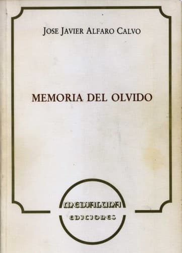 Portada de Memoria del olvido