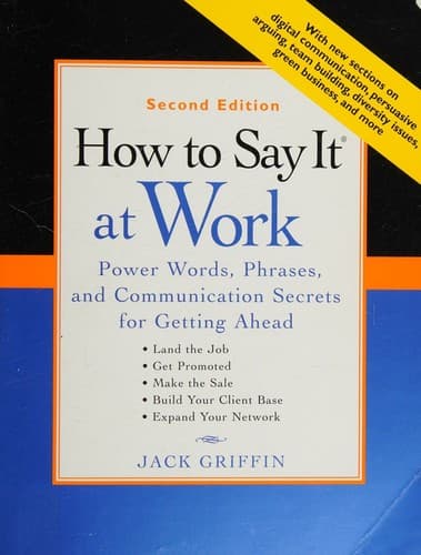 Portada de How to say it at work