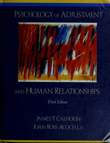 Portada de Psychology of adjustment and human relationships