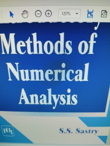 Portada de Introductory methods of numerical analysis