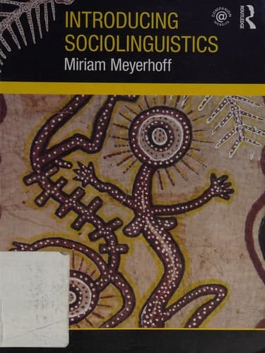 Portada de Introducing Sociolinguistics