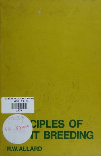 Portada de Principles of plant breeding