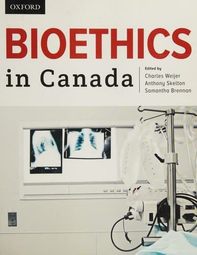 Portada de Bioethics in Canada